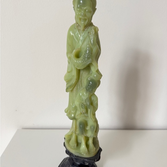 Vintage Green Figurine Sculpture - Picture 7 of 7